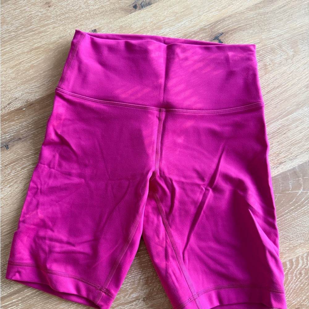 Lululemon Athletica Magenta Bike Shorts